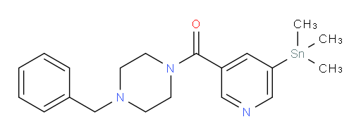 (4-benzylpiperazin-1-yl)(5-(trimethylstannyl)pyridin-3-yl)methanone