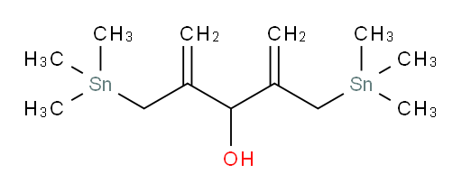 2,4-bis((trimethylstannyl)methyl)penta-1,4-dien-3-ol