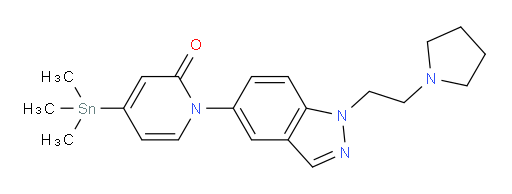 1-(1-(2-(pyrrolidin-1-yl)ethyl)-1H-indazol-5-yl)-4-(trimethylstannyl)pyridin-2(1H)-one