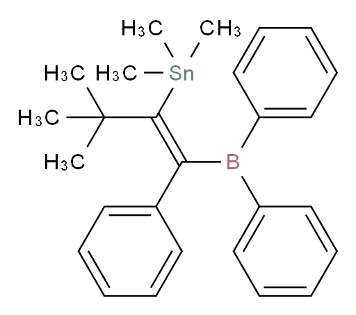 (E)-(1-(diphenylboryl)-3,3-dimethyl-1-phenylbut-1-en-2-yl)trimethylstannane