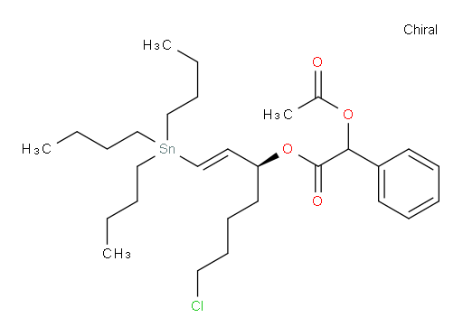 (S,E)-7-chloro-1-(tributylstannyl)hept-1-en-3-yl 2-acetoxy-2-phenylacetate