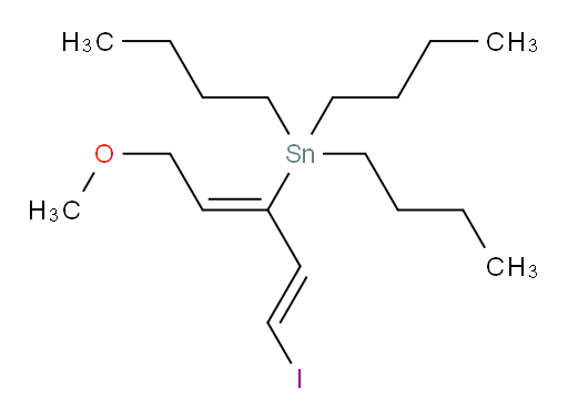 tributyl((1E,3Z)-1-iodo-5-methoxypenta-1,3-dien-3-yl)stannane
