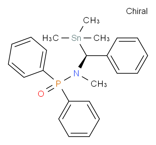 (S)-N-methyl-P,P-diphenyl-N-(phenyl(trimethylstannyl)methyl)phosphinic amide