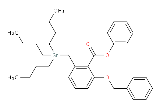 phenyl 2-(benzyloxy)-6-((tributylstannyl)methyl)benzoate