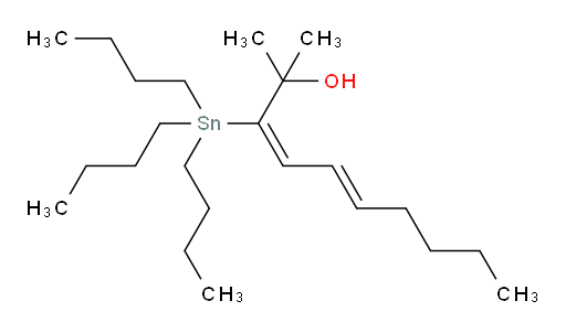 (3E,5E)-2-methyl-3-(tributylstannyl)deca-3,5-dien-2-ol