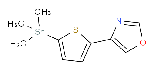 4-(5-(三甲基锡基)噻吩-2-基)噁唑