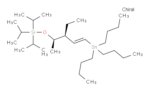 (((2R,3S,E)-3-ethyl-5-(tributylstannyl)pent-4-en-2-yl)oxy)triisopropylsilane