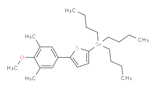 tributyl(5-(4-methoxy-3,5-dimethylphenyl)thiophen-2-yl)stannane