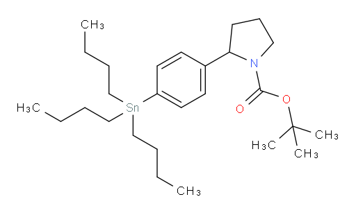 tert-butyl 2-(4-(tributylstannyl)phenyl)pyrrolidine-1-carboxylate