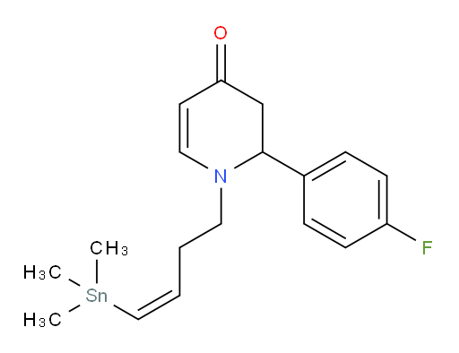 (Z)-2-(4-氟苯基)-1-(4-(三甲基锡基)丁-3-烯-1-基)-2,3-二氢吡啶-4(1H)-酮