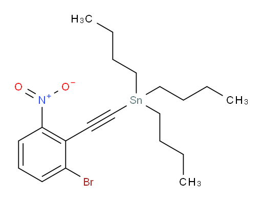 ((2-bromo-6-nitrophenyl)ethynyl)tributylstannane