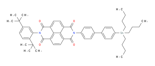 2-(2,5-di-tert-butylphenyl)-7-(4'-(tributylstannyl)-[1,1'-biphenyl]-4-yl)benzo[lmn][3,8]phenanthroline-1,3,6,8(2H,7H)-tetraone