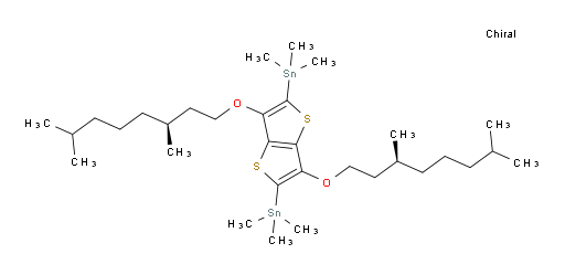 (3,6-bis(((S)-3,7-dimethyloctyl)oxy)thieno[3,2-b]thiophene-2,5-diyl)bis(trimethylstannane)