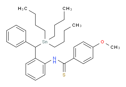 4-methoxy-N-(2-(phenyl(tributylstannyl)methyl)phenyl)benzothioamide