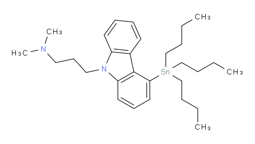 N,N-dimethyl-3-(4-(tributylstannyl)-9H-carbazol-9-yl)propan-1-amine