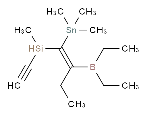(E)-(2-(diethylboryl)-1-(trimethylstannyl)but-1-en-1-yl)(ethynyl)(methyl)silane