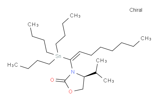 (S,E)-4-isopropyl-3-(1-(tributylstannyl)oct-1-en-1-yl)oxazolidin-2-one