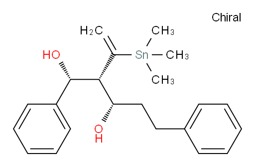 (1R,2R,3S)-1,5-diphenyl-2-(1-(trimethylstannyl)vinyl)pentane-1,3-diol
