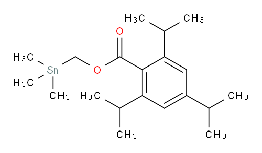 (trimethylstannyl)methyl 2,4,6-triisopropylbenzoate