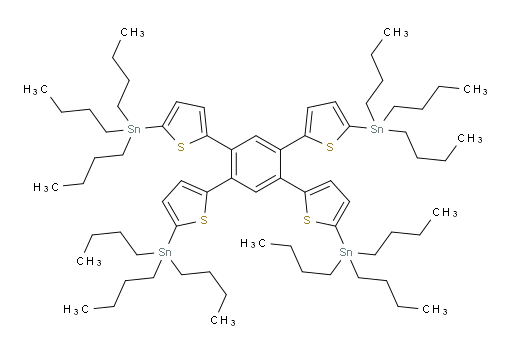 1,2,4,5-tetrakis(5-(tributylstannyl)thiophen-2-yl)benzene