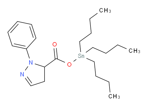 tributylstannyl 1-phenyl-4,5-dihydro-1H-pyrazole-5-carboxylate