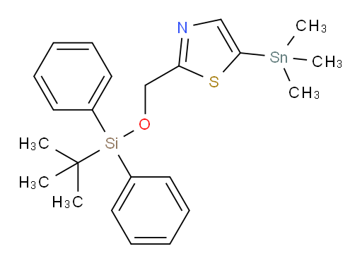 2-(((tert-butyldiphenylsilyl)oxy)methyl)-5-(trimethylstannyl)thiazole