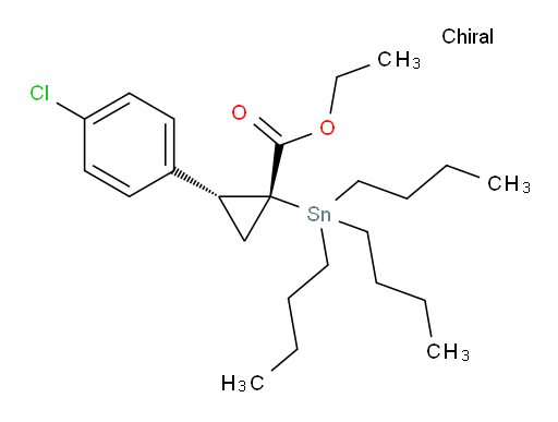 (1R,2R)-ethyl 2-(4-chlorophenyl)-1-(tributylstannyl)cyclopropanecarboxylate