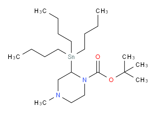 tert-butyl 4-methyl-2-(tributylstannyl)piperazine-1-carboxylate