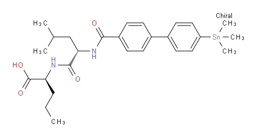 (S)-2-((S)-4-methyl-2-(4'-(trimethylstannyl)-[1,1'-biphenyl]-4-ylcarboxamido)pentanamido)pentanoic acid