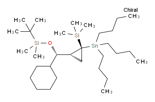 tert-butyl((S)-cyclohexyl((1R,2R)-2-(tributylstannyl)-2-(trimethylsilyl)cyclopropyl)methoxy)dimethylsilane