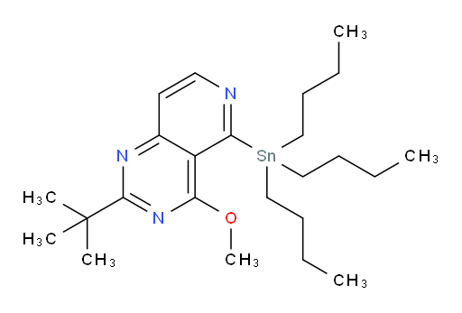 2-(tert-butyl)-4-methoxy-5-(tributylstannyl)pyrido[4,3-d]pyrimidine