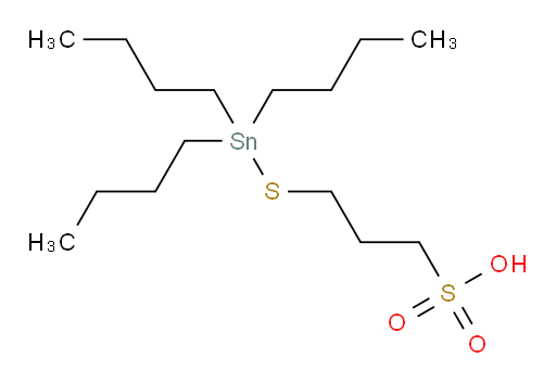 3-((tributylstannyl)thio)propane-1-sulfonic acid