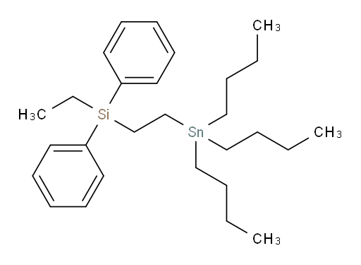 ethyldiphenyl(2-(tributylstannyl)ethyl)silane