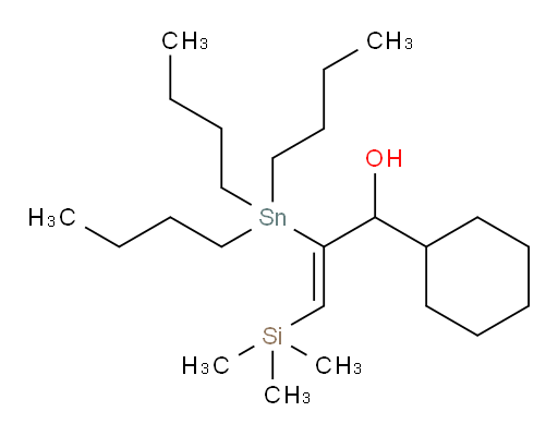 (Z)-1-cyclohexyl-2-(tributylstannyl)-3-(trimethylsilyl)prop-2-en-1-ol
