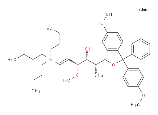(2S,3R,4R,E)-1-(bis(4-methoxyphenyl)(phenyl)methoxy)-4-methoxy-2-methyl-6-(tributylstannyl)hex-5-en-3-ol