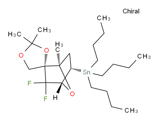 三丁基((1R,2R,4R,5S)-3,3-二氟-1,2',2'-三甲基-7-氧杂螺[双环[2.2.1]庚烷-2,4'-[1,3]二氧杂环戊烯an]-5-基)锡烷