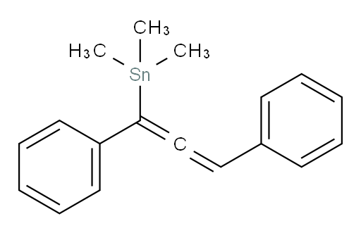 (1,3-二苯基propa-1,2-二烯-1-基)三甲基锡烷