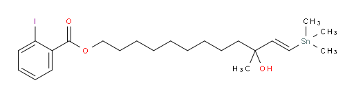 (E)-10-羟基-10-甲基-12-(三甲基锡基)十二-11-烯-1-基 2-碘苯甲酸酯