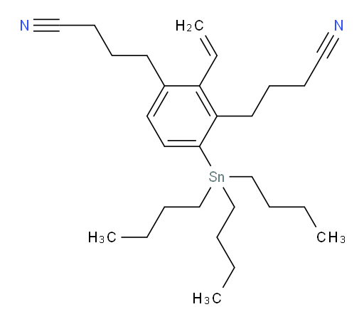 4,4'-(4-(三丁基锡基)-2-乙烯基-1,3-苯基ene)二丁腈