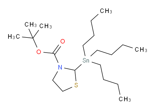 叔丁基 2-(三丁基锡基)四氢噻唑-3-甲酸酯