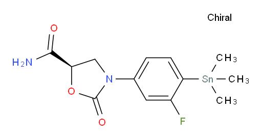 (R)-3-(3-氟-4-(三甲基锡基)苯基)-2-氧代噁唑烷-5-甲酰胺