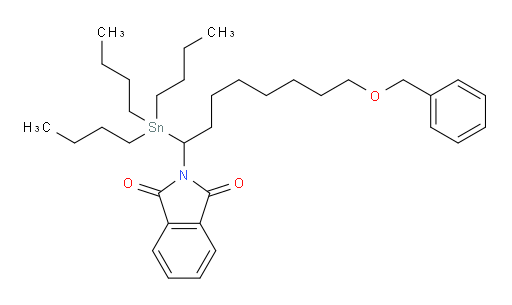 2-(8-(benzyloxy)-1-(tributylstannyl)octyl)isoindoline-1,3-dione