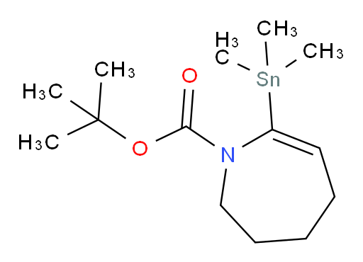 叔丁基 7-(三甲基锡基)-2,3,4,5-四氢-1H-氮杂环庚烷-1-甲酸酯