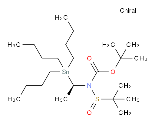 叔丁基 (S)-叔丁基亚砜((R)-1-(三丁基锡基)乙基)氨基甲酸酯