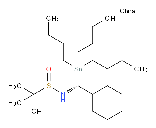 (S)-N-((R)-环己基(三丁基锡基)甲基)-2-甲基丙烷-2-亚磺酰胺