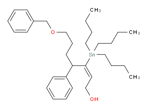 (E)-7-(苄氧基)-4-苯基-3-(三丁基锡基)庚-2-烯-1-醇