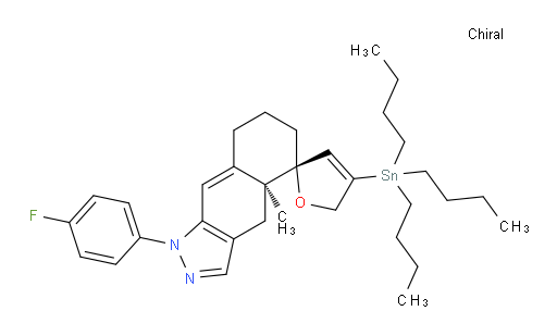 (2'R,4aS)-1-(4-fluorophenyl)-4a-methyl-4'-(tributylstannyl)-1,4,4a,6,7,8-hexahydro-5'H-spiro[benzo[f]indazole-5,2'-furan]