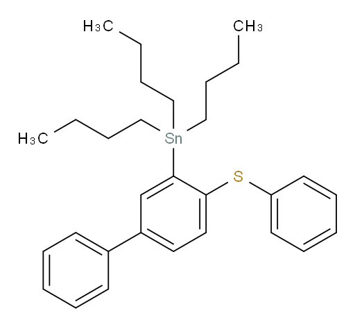 tributyl(4-(phenylthio)-[1,1'-biphenyl]-3-yl)stannane