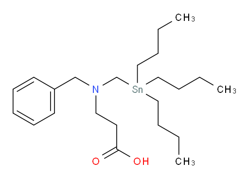 3-(benzyl((tributylstannyl)methyl)amino)propanoic acid