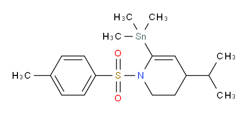 4-isopropyl-1-tosyl-6-(trimethylstannyl)-1,2,3,4-tetrahydropyridine